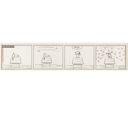 SCHULZ, CHARLES Original drawing