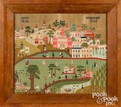 SCHWENKFELDER WOOL EMBROIDERED