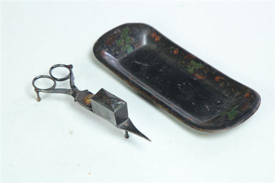 SCISSOR WICK TRIMMERS AND TRAY. 