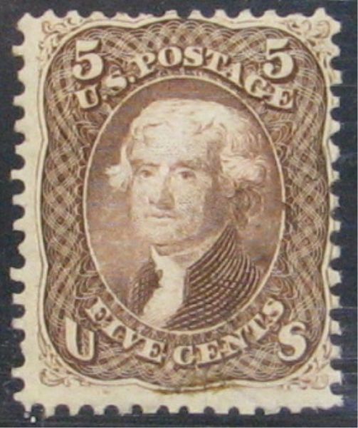Scott # 76 includes letter of