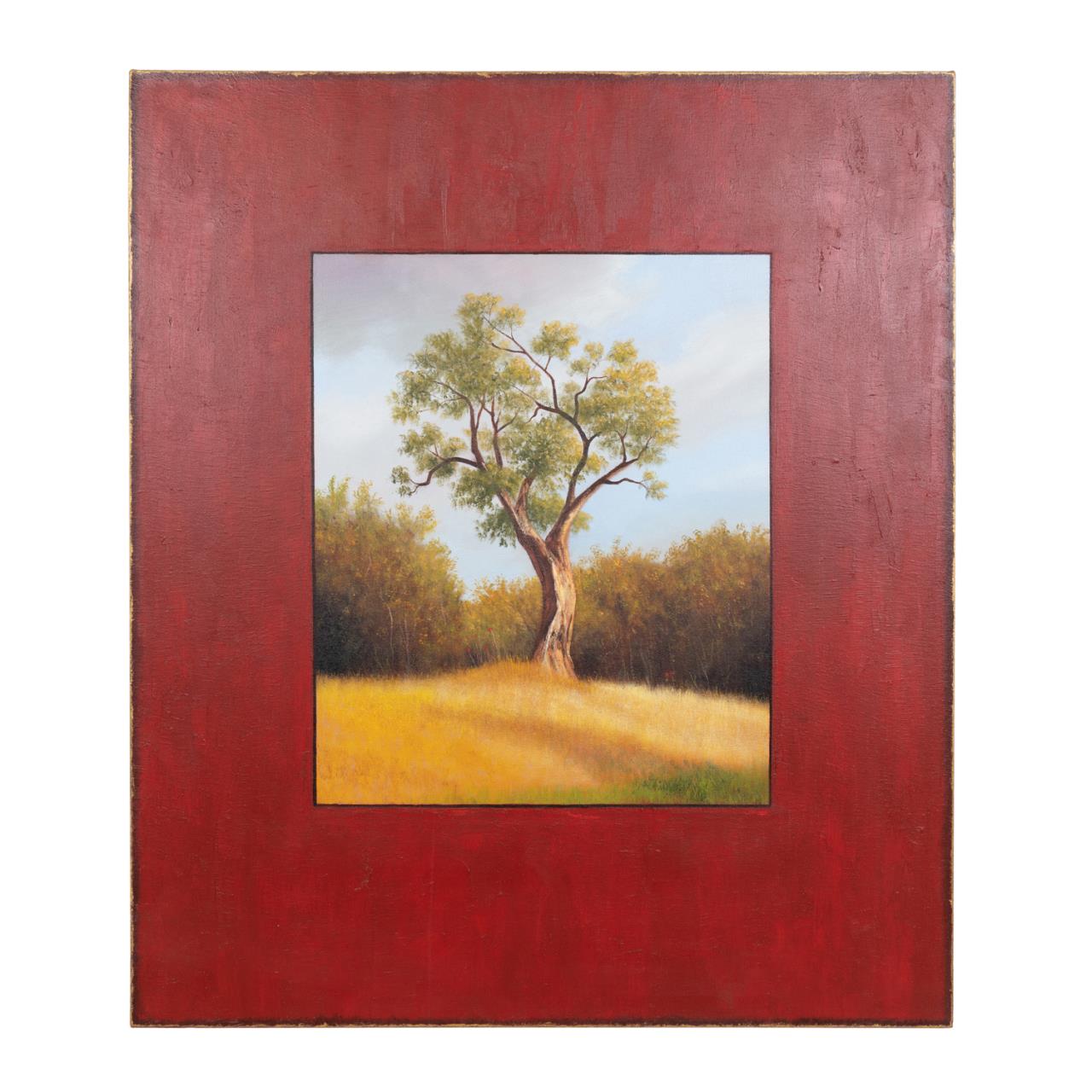 SCOTT DUCE, "OLIVE TREE", OIL ON