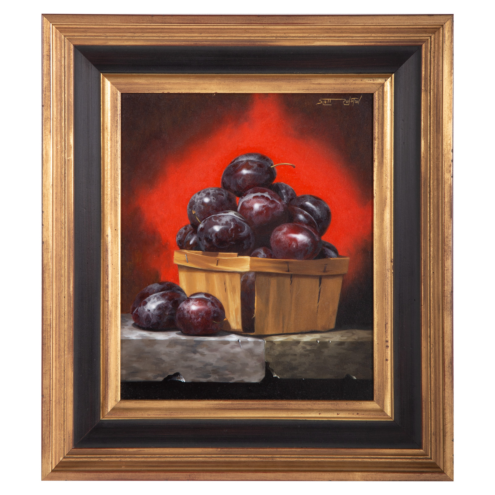 SCOTT ROYSTON. "BASKET OF PRUNE