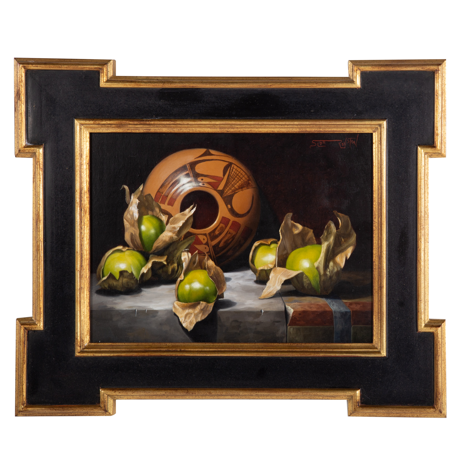 SCOTT ROYSTON. "TOMATILLOS," OIL
