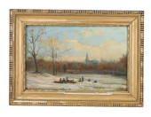 SCOTT SIGNED 19TH C OIL PAINTI