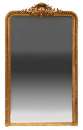 SCOTTISH CARVED GILTWOOD MIRRO