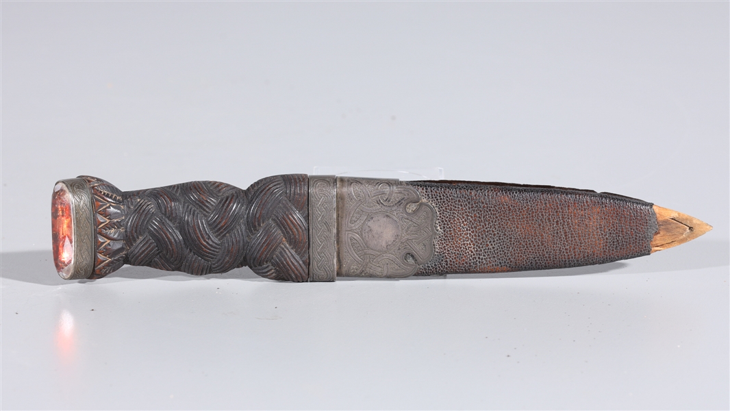 Scottish dagger with silver