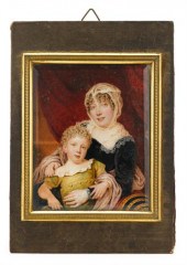 Scottish double portrait minia
