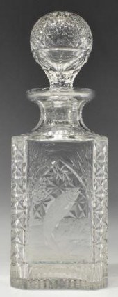 SCOTTISH ETCHED CUT CRYSTAL WH