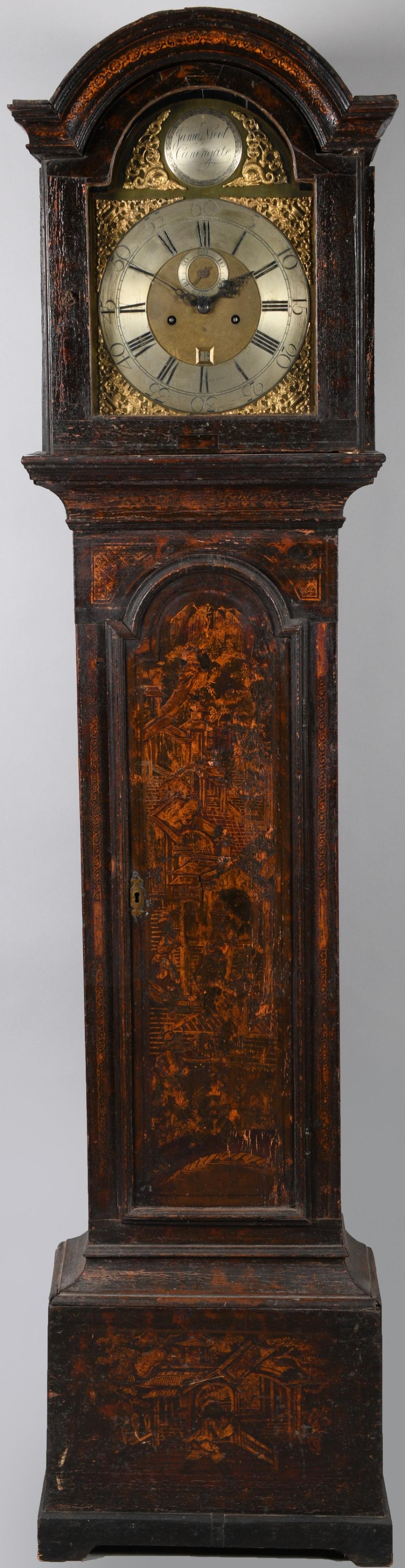SCOTTISH JAPANNED TALL CASE
