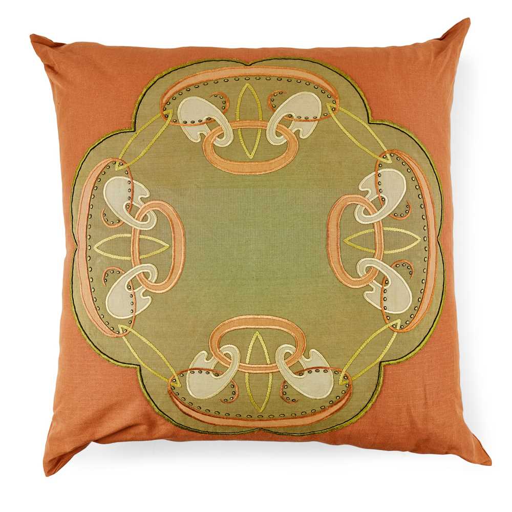 SCOTTISH LARGE EMBROIDERED CUSHION,