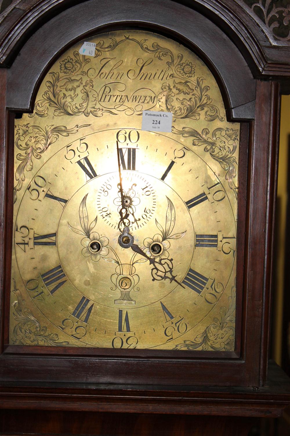 SCOTTISH MAHOGANY TALL CASE CLOCK
