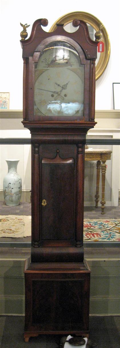Scottish mahogany tall case clock
