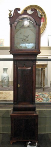 Scottish mahogany tall case cl