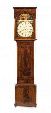 SCOTTISH MAHOGANY TALL CASE CL