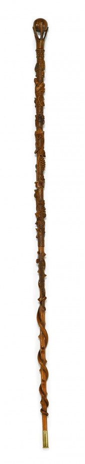 Scottish or Irish carved wood