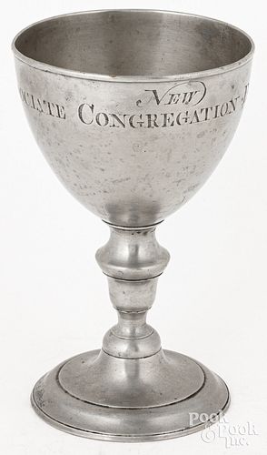 SCOTTISH PEWTER CHALICE, 18TH