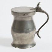 Scottish Pewter Flat Lidded Im