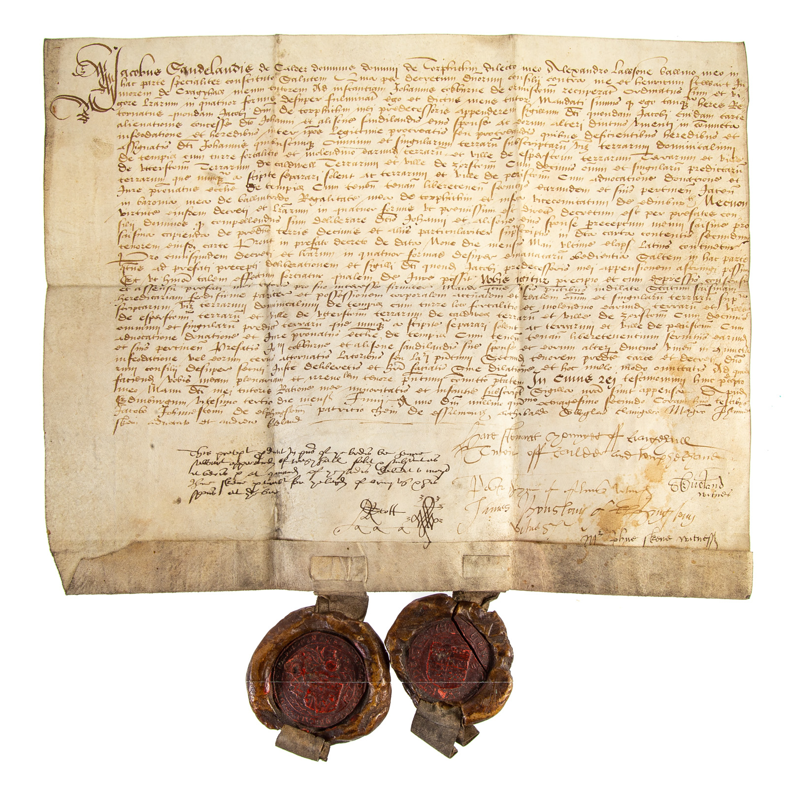 SCOTTISH RENAISSANCE DOCUMENT, 1582