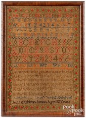 SCOTTISH SILK ON LINEN SAMPLER