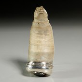 SCOTTISH SILVER MOUNTED CARVED