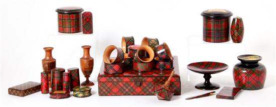 Scottish tartanware objects