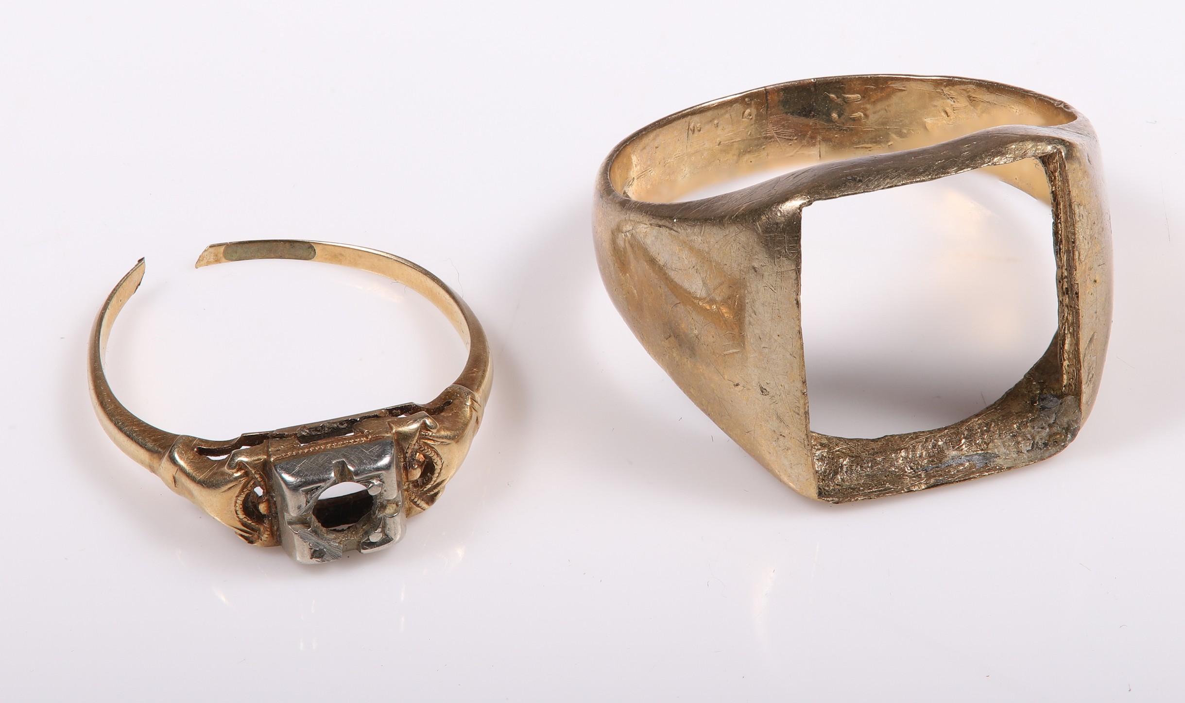 Scrap gold ring settings to include