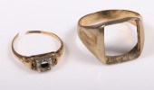 Scrap gold ring settings to in