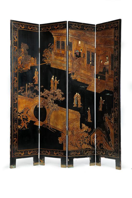 SCREEN.  China  20th century  wood.