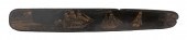 SCRIMSHAW BALEEN BUSK DATED 18