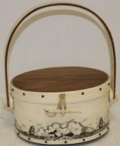 SCRIMSHAW BENT WHALE BONE PURS