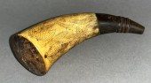 SCRIMSHAW DECORATED PISTOL POW