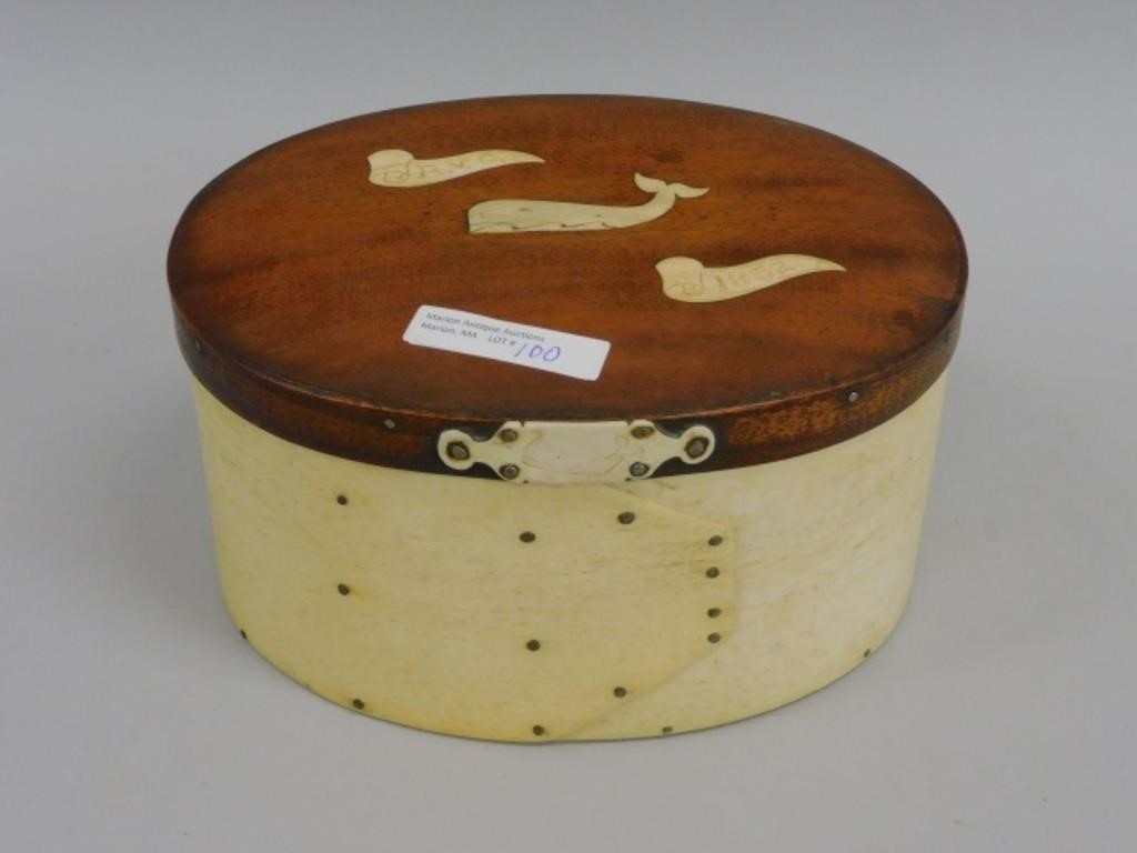 SCRIMSHAW DITTY BOX. 19TH