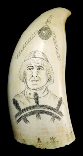 SCRIMSHAW: ENGRAVED WHALE TOOT