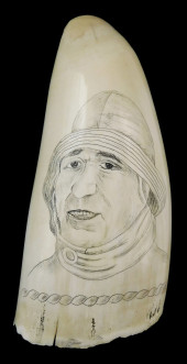 SCRIMSHAW: ENGRAVED WHALE TOOT
