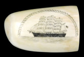 SCRIMSHAW: ENGRAVED WHALE TOOT