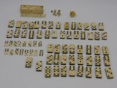SCRIMSHAW GAMING LOT, 19TH C.