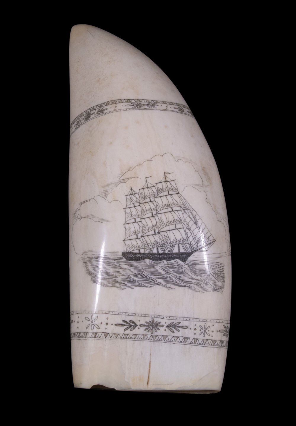 SCRIMSHAW, NORTH AMERICA, 19TH C.