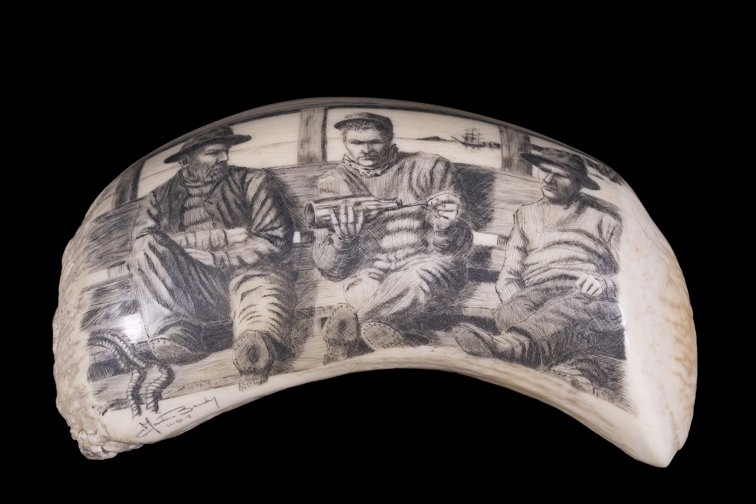 SCRIMSHAW, NORTH AMERICA, LATE 19TH