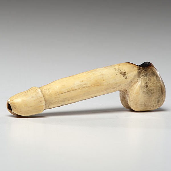 Scrimshaw Pipe 19th century. A