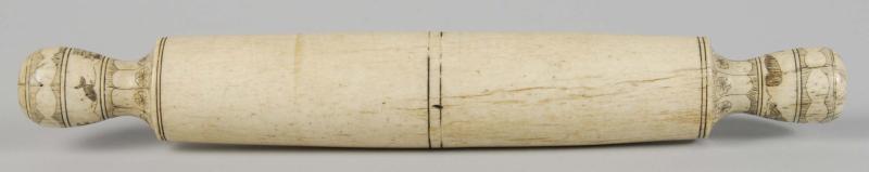 Scrimshaw Rolling Pin.  Description