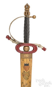 SCRIMSHAW SWORDFISH BILL SWORD
