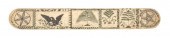 SCRIMSHAW WHALEBONE BUSK 19TH