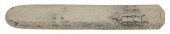 SCRIMSHAW WHALEBONE BUSK WITH