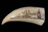 SCRIMSHAW WHALE'S TOOTH Engrav