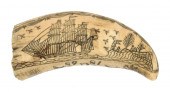 SCRIMSHAW WHALE'S TOOTH "PREPE