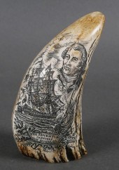 SCRIMSHAW WILLIAM KIDD BATTLE