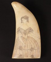 SCRIMSHAWED AND POLYCHROMED AN