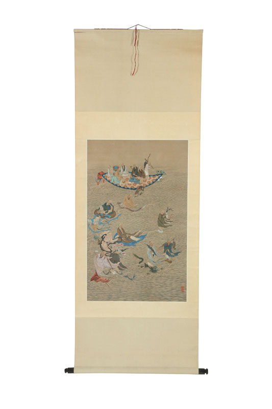 SCROLL.  Asian  19th century 
