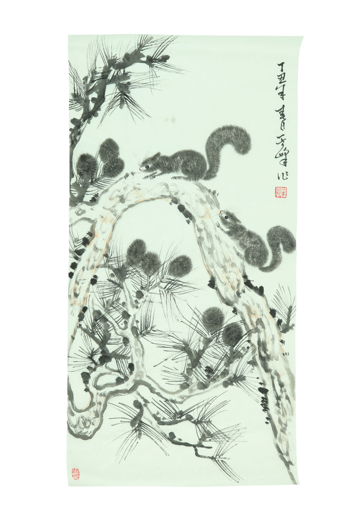 SCROLL BY SUN QI FENG (CHINA  B.