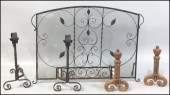 SCROLLED METAL FIRESCREEN. Tog